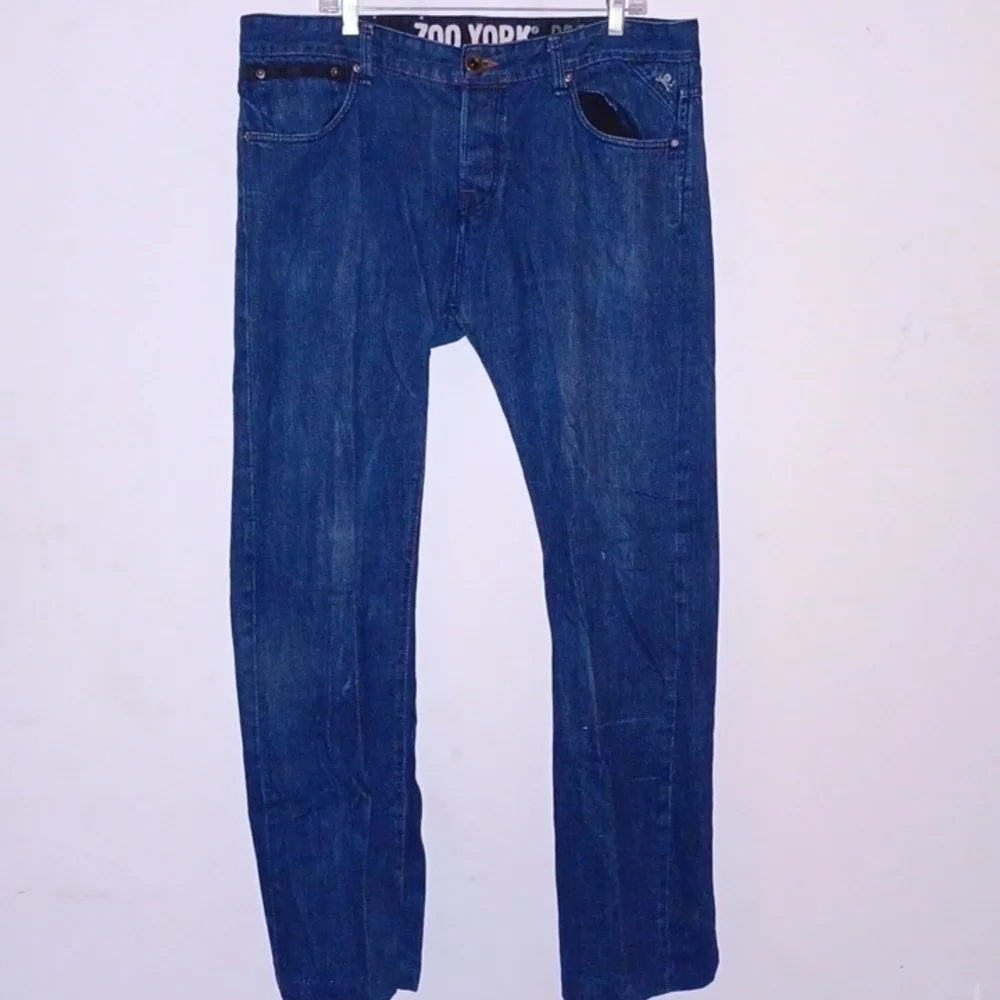 ZOO YORK Mens Button-Fly Jeans, 40W, 30L - Picture 4 of 7